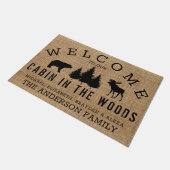 国素朴が森の中で我々の首にようこそ ドアマット (アングル)