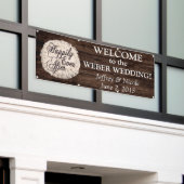 国素朴のカップル写真のバ結婚ナー 横断幕 (ビルの外側)