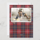 国素朴のクリスマスツリーと写真 シーズンカード (裏面)