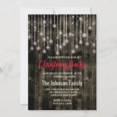 国素朴のクリスマスライトブラックパーティー 招待状 (正面)