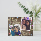 国素朴のクリスマスライト写真はがき シーズンポストカード (スタンド正面)