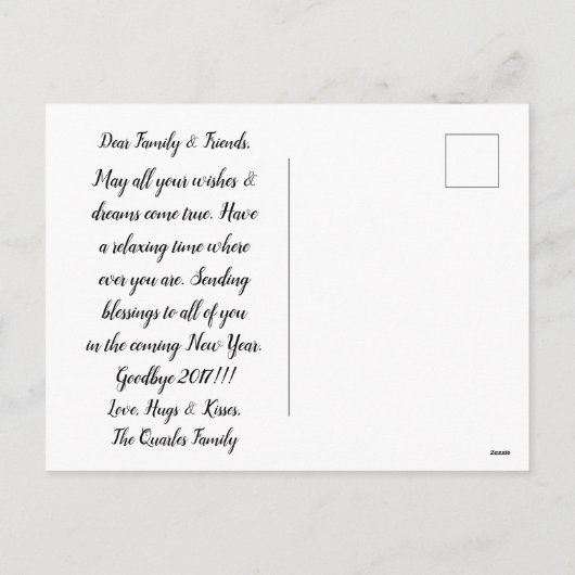 国素朴のクリスマスライト写真はがき シーズンポストカード (裏面)