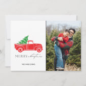 国素朴のクリスマス写真プレイド シーズンカード (正面)