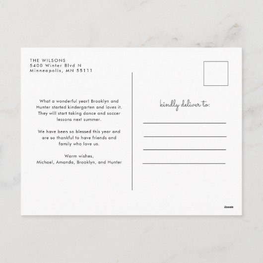 国素朴のクリスマス白熱［赤熱］光を放つライト写真 シーズンポストカード (裏面)