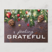 国素朴のクリスマス インビテーションポストカード (正面)