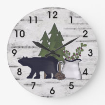 国素朴のシルエットベアと木の樺の木