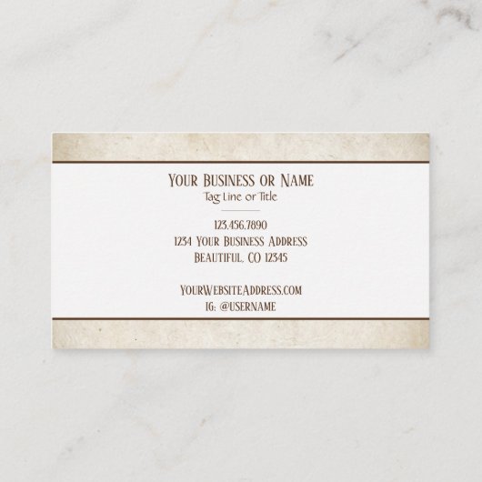 国素朴のシルエットベア 名刺 (裏面)