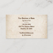 国素朴のシルエットベア 名刺 (裏面)