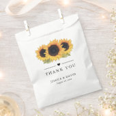 国素朴のヒマワリありがとうござ結婚う フェイバーバッグ (クリップ留めされた状態)