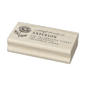 国素朴のヒマワリの名前と差出人住所 ラバースタンプ (スタンプ)