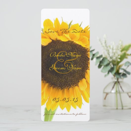 国素朴のヒマワリの結婚式の日付を保存 セーブザデート (スタンド正面)
