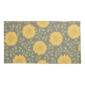 国素朴のヒマワリ模様 枕カバー (裏面)