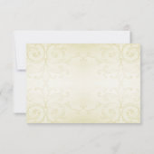 国素朴のヒマワリ渦巻き結婚式RSVPカード 出欠カード (裏面)