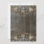 国素朴のヒマワリ結婚のカード 招待状 (裏面)