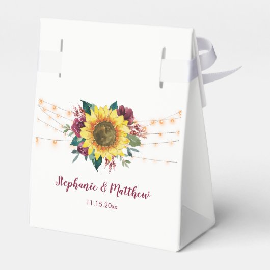 国素朴のヒマワリ結婚ス フェイバーボックス (裏面サイド)