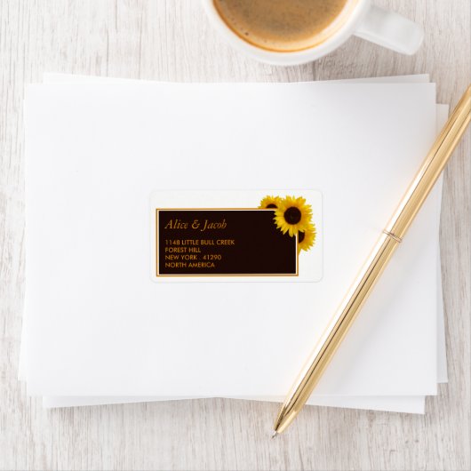 国素朴のヒマワリ – フローラ結婚ズ ラベル (インサイチュ)