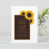 国素朴のヒマワリ – フローラ結婚ズ 招待状 (スタンド正面)