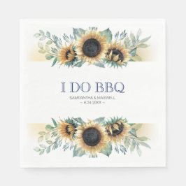 国素朴のヒマワリI do BBQ スタンダードランチョンナプキン