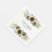 国素朴のヒマワリI do BBQ スタンダードランチョンナプキン (角)