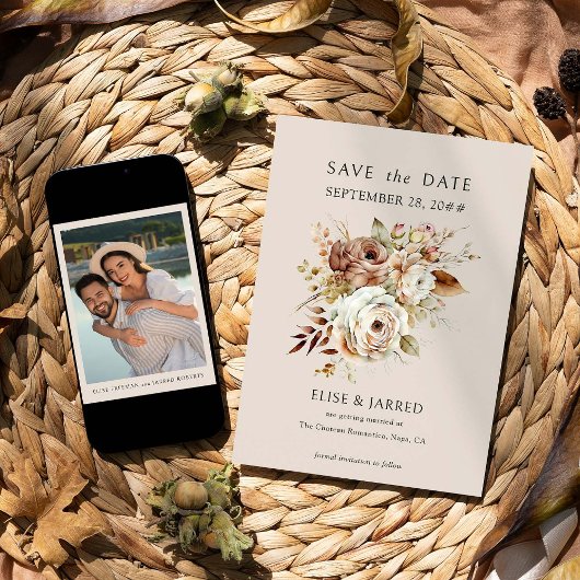 国素朴のフローラと婚約の写結婚真 セーブザデート