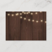 国素朴のフローラ予算結婚の応答RSVP エンクロージャーカード (裏面)