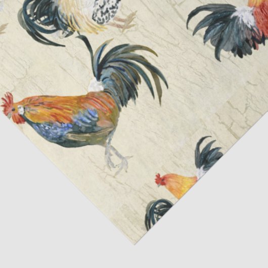 国素朴のロスター水の色の木材デコップページ 薄葉紙 (詳細)