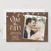 国素朴の光源の写真を保存 招待状 (正面)