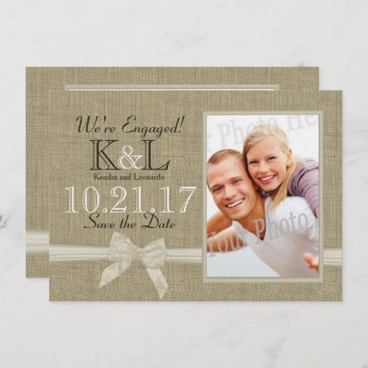 国素朴の写真の保存日付 セーブザデート (正面/裏面)