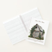 国素朴の大パーソナライズされた事業スパイラル ノートブック (内部)