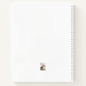 国素朴の大パーソナライズされた事業スパイラル ノートブック (裏面)