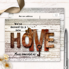 国素朴の新しい自宅移動はがき 案内ポストカード