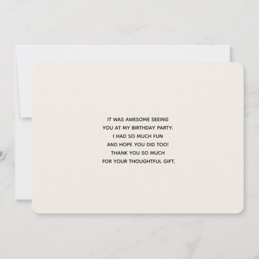 国素朴の木造の橋ありがとう サンキューカード (裏面)