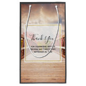 国素朴の木造の橋ありがとう スモールペーパーバッグ (裏面)