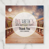 国素朴の木造の橋誕生日 フェイバータグ (正面)