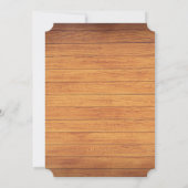 国素朴の木造の橋誕生日 招待状 (裏面)