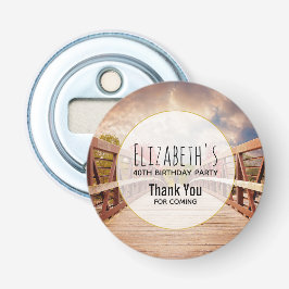 国素朴の木造の橋誕生日 栓抜き