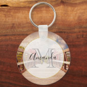 国素朴の木造の橋 キーホルダー (正面)