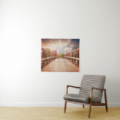 国素朴の木造の橋 タペストリー (インサイチュ(横))