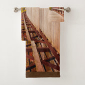 国素朴の木造の橋 バスタオルセット (インサイチュ)