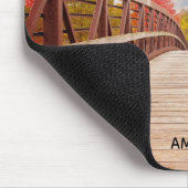 国素朴の木造の橋 マウスパッド (コーナー)