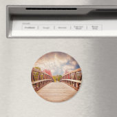 国素朴の木造の橋 マグネット (インサイチュ (食洗機))