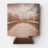 国素朴の木造の橋 缶クーラー (正面)