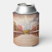 国素朴の木造の橋 缶クーラー (缶裏面)