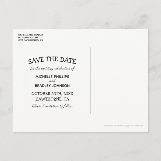 国素朴の秋の秋日付の保存 案内ポストカード (裏面)