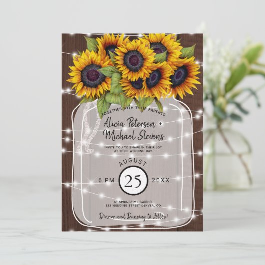 国素朴の納屋の木のヒマ結婚ワラ 招待状 (スタンド正面)