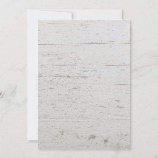 国素朴の納屋の木の写真の結婚コラージュ 招待状 (裏面)