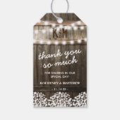 国素朴の結婚式のお願い ギフトタグ (正面)