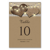 国素朴の結婚式のテーブル番号カード テーブルナンバー (裏面)