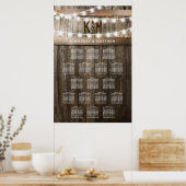 国素朴の結婚式の座席表 ポスター (キッチン)