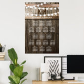 国素朴の結婚式の座席表 ポスター (ホームオフィス)